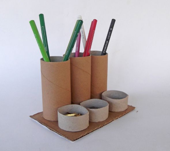 Pencil holder toilet paper tube 15 2