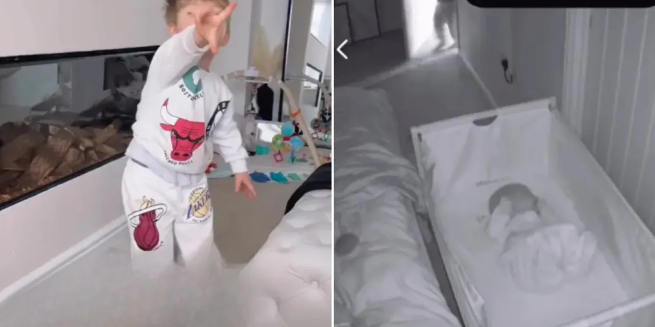 Νήπιο ακούει το μωρό αδερφάκι του να κλαίει και μία πολύ τρυφερή στιγμή γίνεται viral