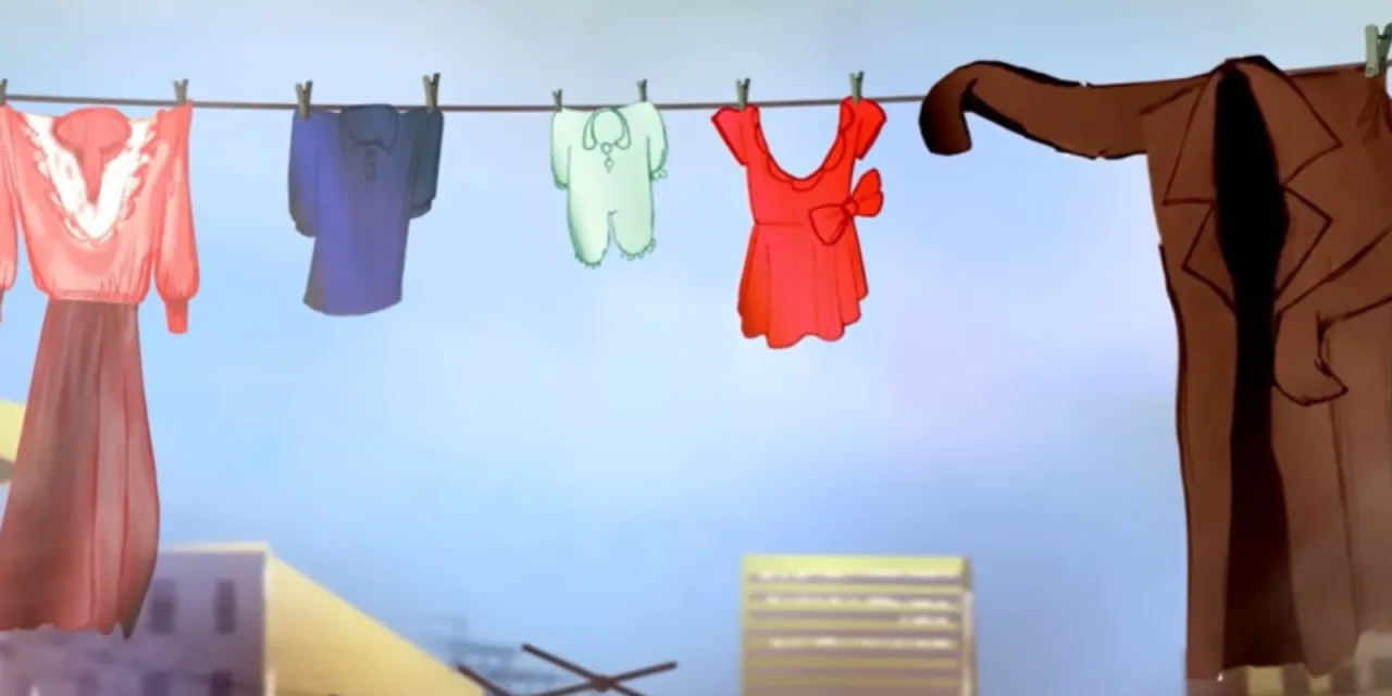 Όταν ο μπαμπάς γίνεται το παλτό που ζεσταίνει μέσα του όλη την οικογένεια